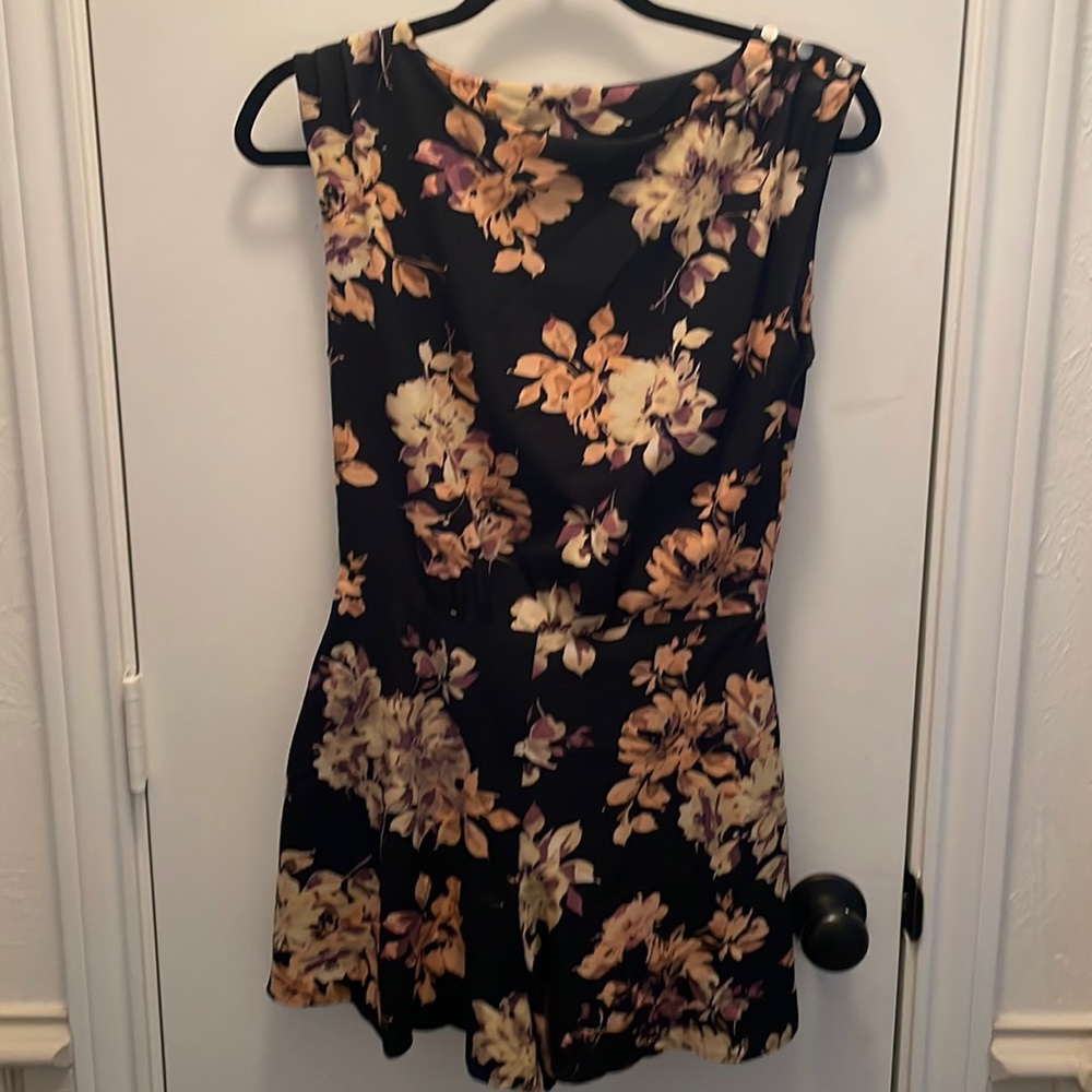 Top shop floral romper. Open back